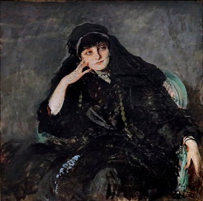Portret van Anna-Elisabeth, Gravin Mathieu de Noailles door James Jacques Joseph Tissot