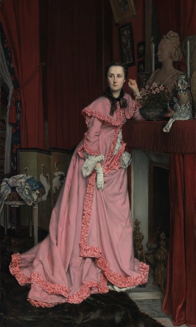 Portret van de Markiezin de Miramon, geboren Thérèse Feuillant door James Jacques Joseph Tissot