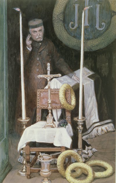 Portret van de Pelgrim (Zelfportret), illustratie voor Het Leven van Christus door James Jacques Joseph Tissot