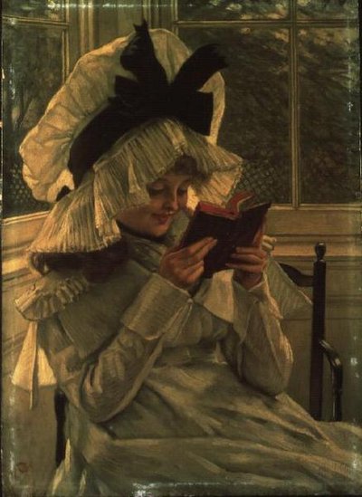Een boek lezen door James Jacques Joseph Tissot