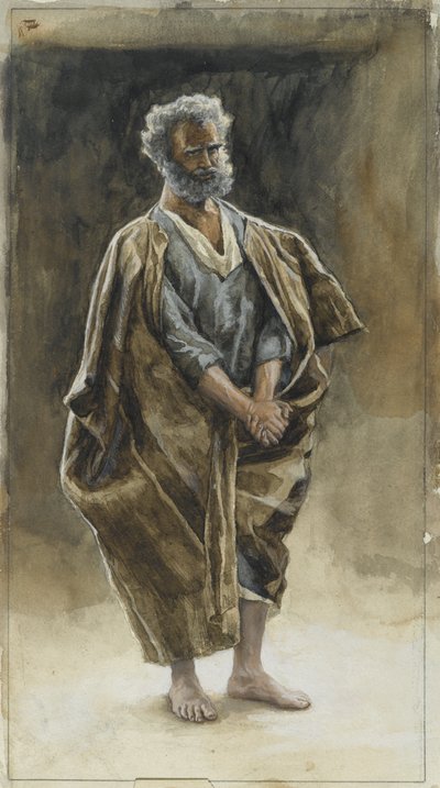 Sint Petrus, illustratie uit Het Leven van Onze Heer Jezus Christus, 1886-94 door James Jacques Joseph Tissot