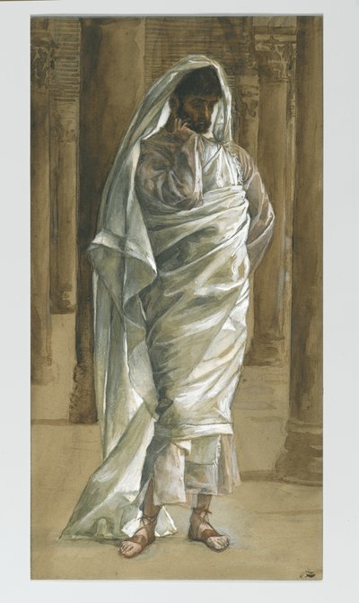 Heilige Thomas, illustratie uit Het leven van onze Heer Jezus Christus door James Jacques Joseph Tissot