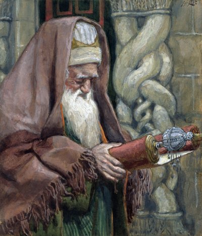 Simeon, illustratie voor Het leven van Christus door James Jacques Joseph Tissot