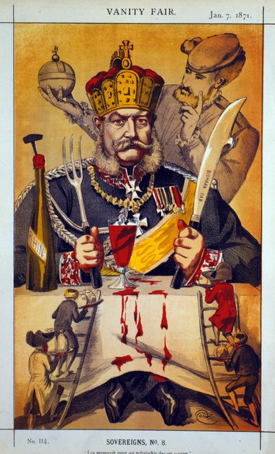 Souvereinen nr. 8 Cartoon uit Vanity Fair, 1871 door James Jacques Joseph Tissot
