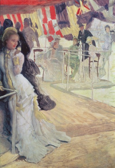 Studie voor Het Bal aan Boord, ca. 1874 door James Jacques Joseph Tissot