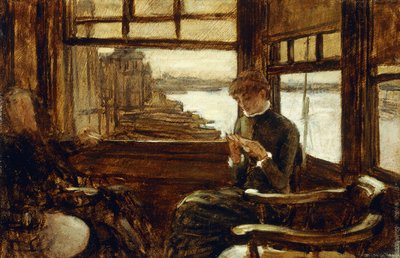 Studie voor de verloren zoon in het moderne leven: Het vertrek door James Jacques Joseph Tissot