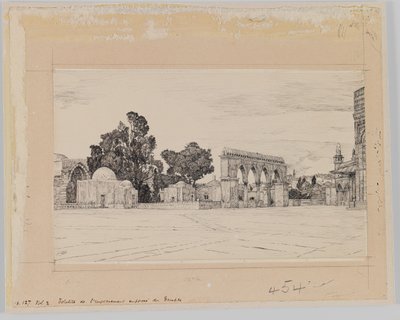 Veronderstelde locatie van de Tempel, illustratie uit Het Leven van Onze Heer Jezus Christus door James Jacques Joseph Tissot