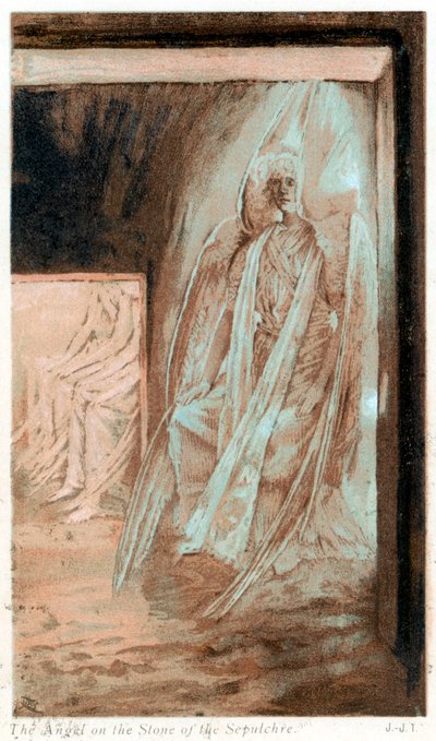 De engel van de Heer op de steen van het graf, 1897 door James Jacques Joseph Tissot