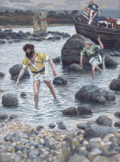 De roeping van St. James en St. John, illustratie voor Het leven van Christus door James Jacques Joseph Tissot