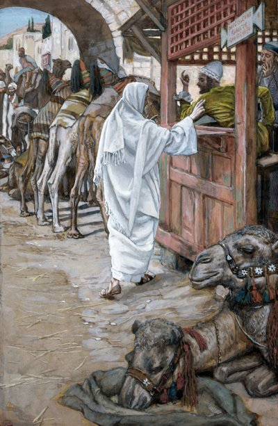 De roeping van St. Matteüs, illustratie voor Het Leven van Christus door James Jacques Joseph Tissot