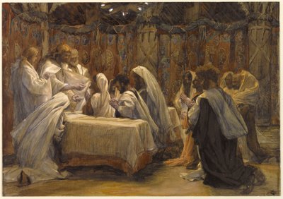 De Communie van de Apostelen, illustratie voor Het Leven van Christus door James Jacques Joseph Tissot