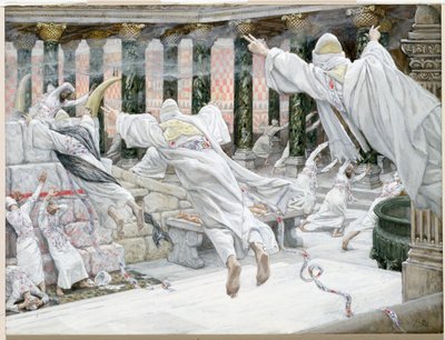 De Doden verschijnen in de Tempel, illustratie voor Het Leven van Christus door James Jacques Joseph Tissot
