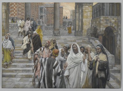 De discipelen bewonderen de gebouwen van de tempel door James Jacques Joseph Tissot