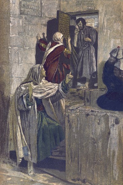 De eerste ontkenning van Sint Petrus (uit 