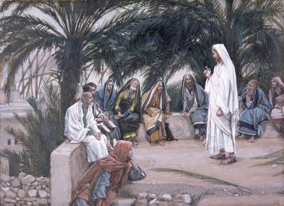 De eersten zullen de laatsten zijn, illustratie voor Het leven van Christus, ca. 1886-94 door James Jacques Joseph Tissot