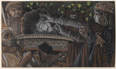 Het hoofd van Johannes de Doper, illustratie voor Het leven van Christus, ca. 1886-94 door James Jacques Joseph Tissot
