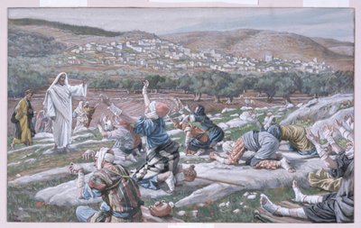 De genezing van de melaatsen, illustratie voor Het leven van Christus, ca. 1886-94 door James Jacques Joseph Tissot