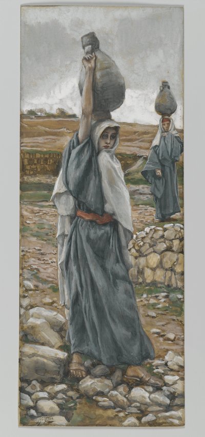 De Heilige Maagd in haar jeugd, illustratie uit Het leven van onze Heer Jezus Christus door James Jacques Joseph Tissot