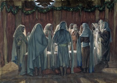 Het Joodse Pascha, illustratie voor Het leven van Christus, ca. 1884-96 door James Jacques Joseph Tissot
