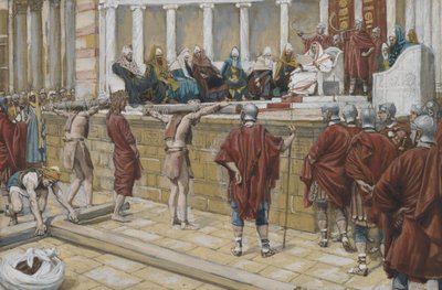 Het Vonnis op de Gabbatha, illustratie uit Het Leven van Onze Heer Jezus Christus, 1886-94 door James Jacques Joseph Tissot