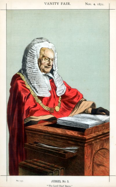 De Lord Chief Baron, 1871 door James Jacques Joseph Tissot