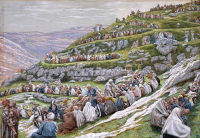 Het wonder van de broden en vissen, illustratie voor Het leven van Christus, ca. 1886-94 door James Jacques Joseph Tissot