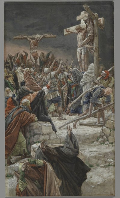 De Vergiffenis van de Goede Dief, illustratie uit Het Leven van Onze Heer Jezus Christus, 1886-94 door James Jacques Joseph Tissot