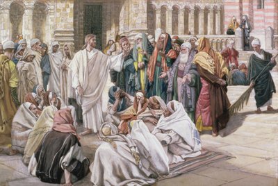 De Farizeeën Ondervragen Jezus, illustratie voor Het Leven van Christus, c.1886-96 door James Jacques Joseph Tissot