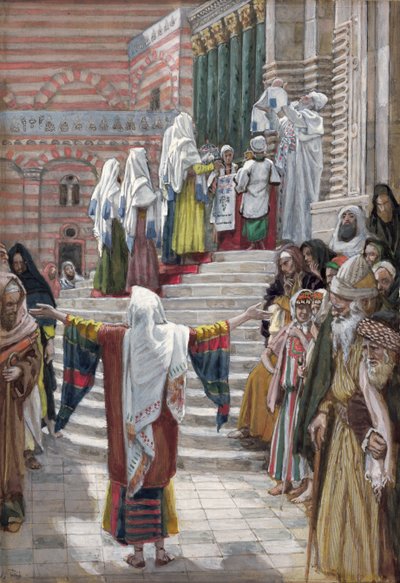 De presentatie van Christus in de tempel, illustratie voor Het leven van Christus door James Jacques Joseph Tissot