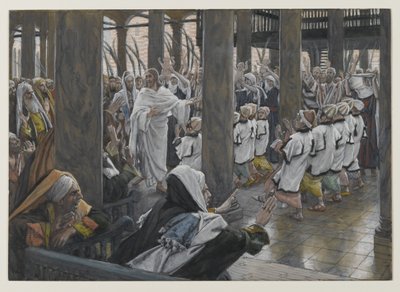 De processie in de tempel door James Jacques Joseph Tissot