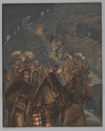 De Processie van Judas, illustratie uit Het Leven van Onze Heer Jezus Christus, 1886-94 door James Jacques Joseph Tissot