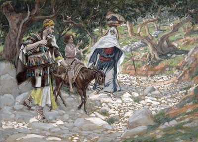 De Terugkeer uit Egypte, illustratie voor Het Leven van Christus, c.1886-94 door James Jacques Joseph Tissot