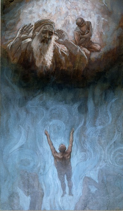 De rijke man in de hel, illustratie voor Het leven van Christus, ca. 1886-94 door James Jacques Joseph Tissot