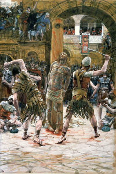 De geseling, illustratie voor Het leven van Christus, ca. 1884-96 door James Jacques Joseph Tissot