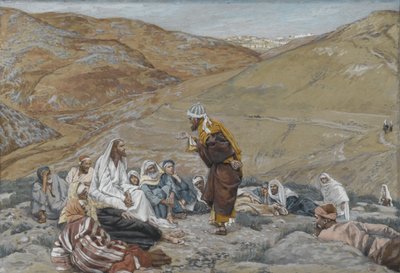 De schriftgeleerde stond om Jezus te verleiden door James Jacques Joseph Tissot