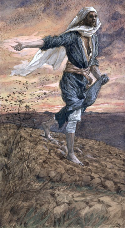 De zaaier, illustratie voor Het leven van Christus, ca. 1886-94 door James Jacques Joseph Tissot