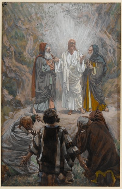 De transfiguratie, illustratie voor Het Leven van Christus door James Jacques Joseph Tissot
