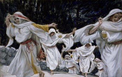 De wijze maagden, illustratie voor Het leven van Christus, ca. 1886-94 door James Jacques Joseph Tissot