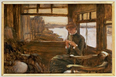 Het vertrek, ca. 1880 (schilderij) door James Jacques Joseph Tissot