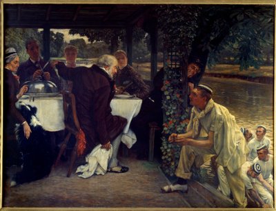 De terugkeer van de verloren zoon: het vette kalf door James Jacques Joseph Tissot