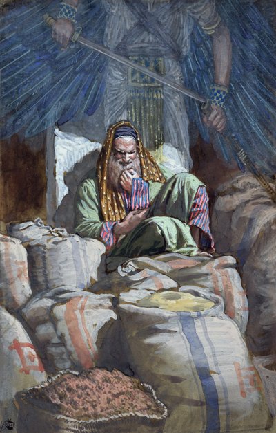 Gij dwaas, deze nacht zal uw ziel van u geëist worden, illustratie voor Het Leven van Christus door James Jacques Joseph Tissot