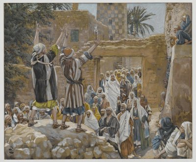 Twee blinde mannen in Jericho door James Jacques Joseph Tissot