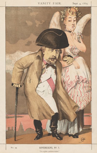 Vanity Fair: Soevereinen, Nr. 1 Le regime parlementaire, 1869 door James Jacques Joseph Tissot