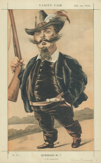 Victor Emmanuel I door James Jacques Joseph Tissot