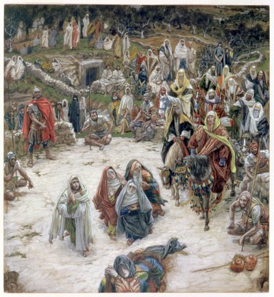 Wat Christus Zag vanaf het Kruis, illustratie voor Het Leven van Christus door James Jacques Joseph Tissot