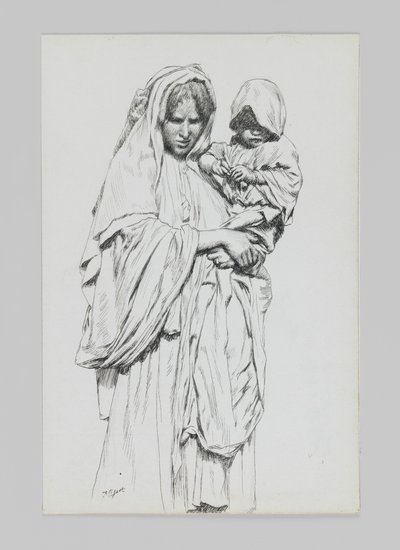 Vrouw en kind van Jericho, illustratie uit Het Leven van Onze Heer Jezus Christus door James Jacques Joseph Tissot