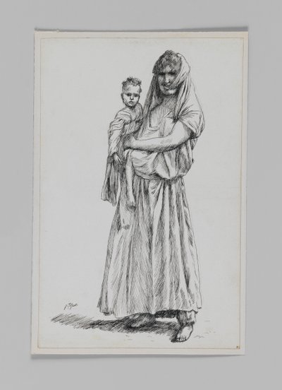 Vrouw van Geba, Samaria, illustratie uit Het Leven van Onze Heer Jezus Christus door James Jacques Joseph Tissot