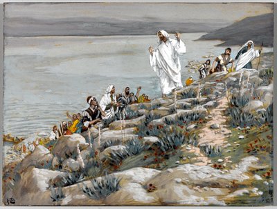 Gij zoekt Mij niet omdat gij de wonderen hebt gezien, maar omdat gij van de broden hebt gegeten, illustratie voor Het leven van Christus door James Jacques Joseph Tissot