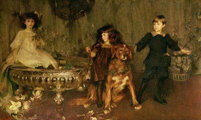 Lord John Manners, Lord Haddon en Lady Marjorie Manners door James Jebusa Shannon