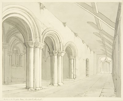 Ingang van de Kapittelzaal van de Bristol Cathedral door James Johnson